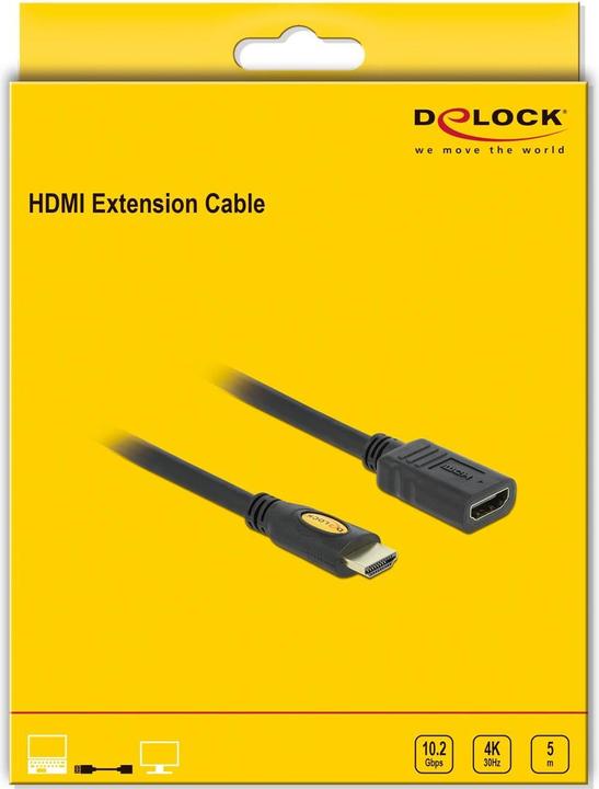 Actual product image Delock HDMI (Typ A) — HDMI (Typ A) (5 m, HDMI, 1.4)