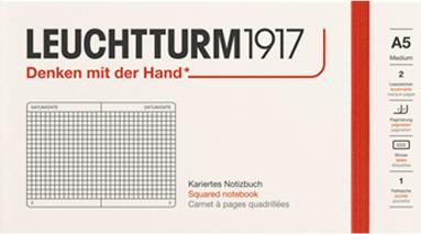 Produktbild Leuchtturm1917 Notizbuch Medium kariert (A5, Kariert, Harter Einband)