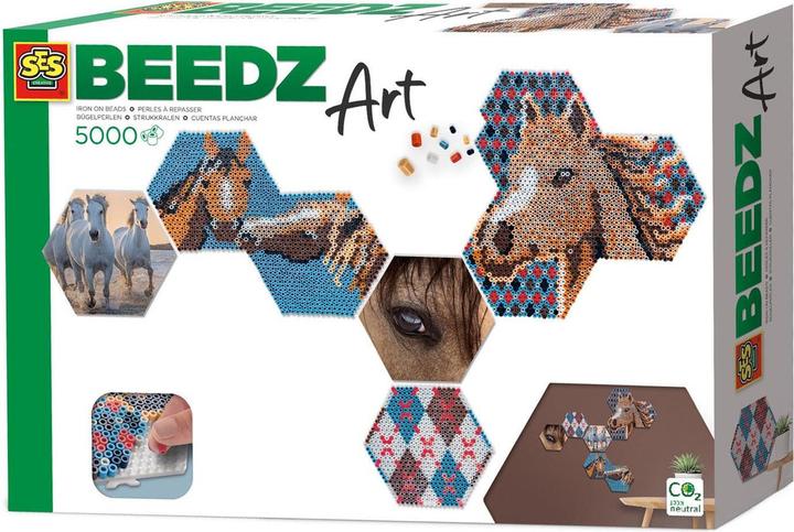 Produktbild Ses Beedz Art - Hex Tiles Horses