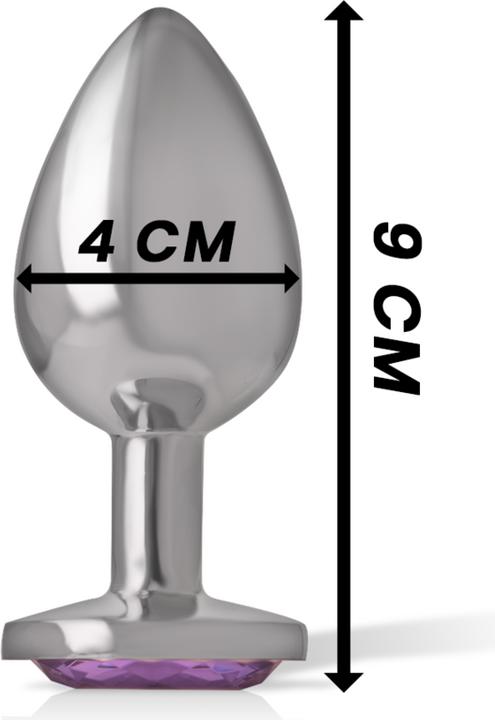 Actual product image Intense Anal Plug Metal Violet Size L