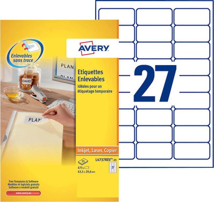 Actual product image Avery Universal Labels