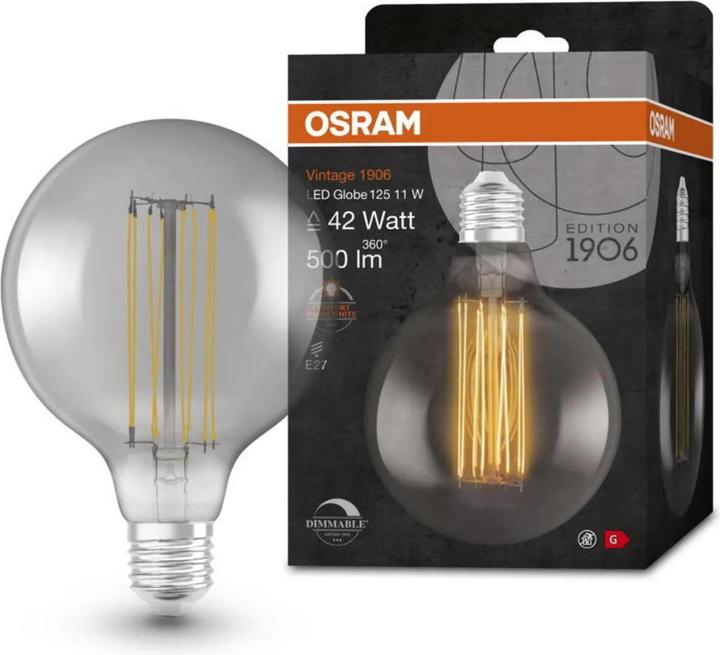 Produktbild Osram Vintage 1906 Led Classic Slim Filament Globe (E27, 11 W, 500 lm, 1 x, G)