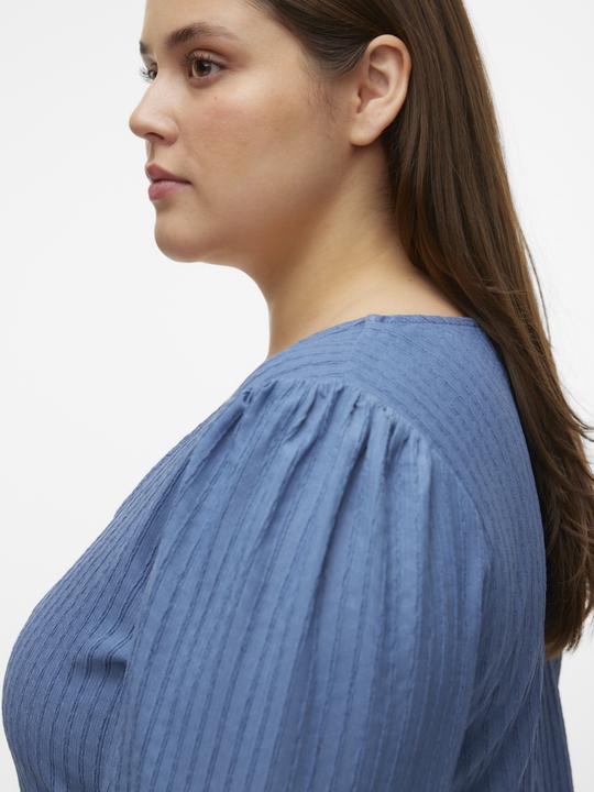 Produktbild Vero Moda Normal geschnitten U-Ausschnitt Curve Voluminöser Armschnitt Top Bluse (M)