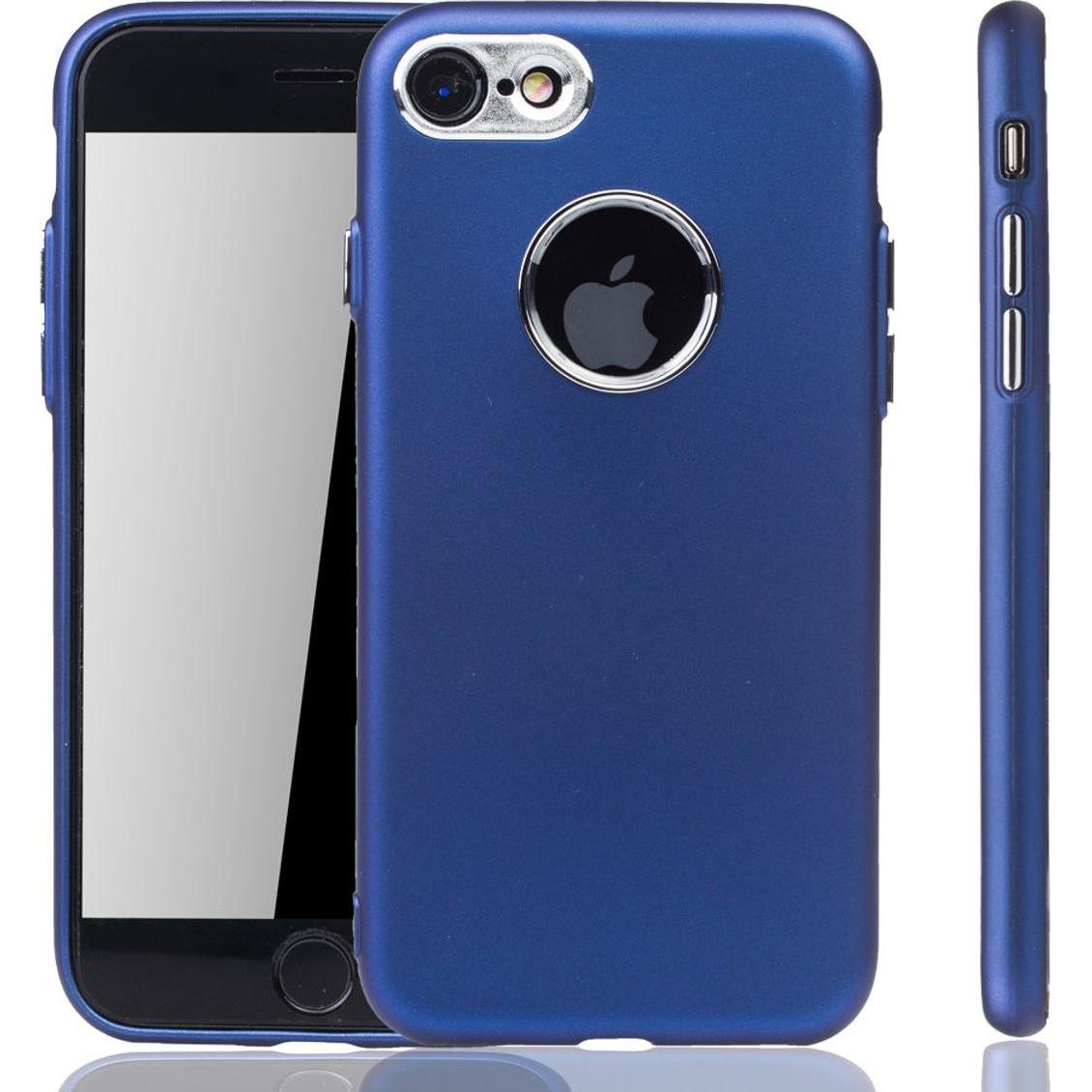 König Design Apple IPhone 7 Hülle Case Handy Cover Schutz Tasche Schutzhülle Bumper Etui Blau (Apple iPhone SE (2nd Gen)...