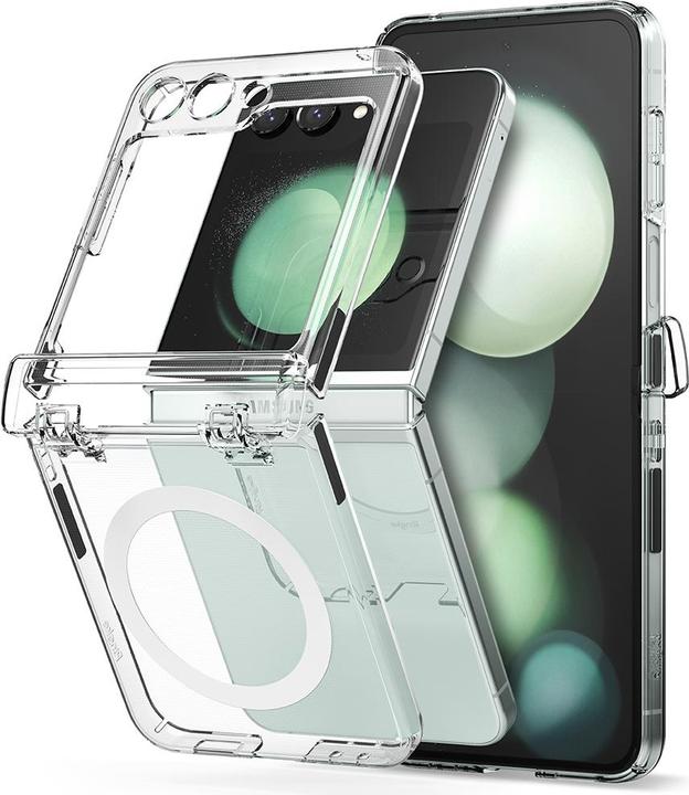 Actual product image Ringke Case for Galaxy Z Flip 5 SLIM HINGE MAGNETIC CLEAR (Samsung Galaxy Z Flip5)