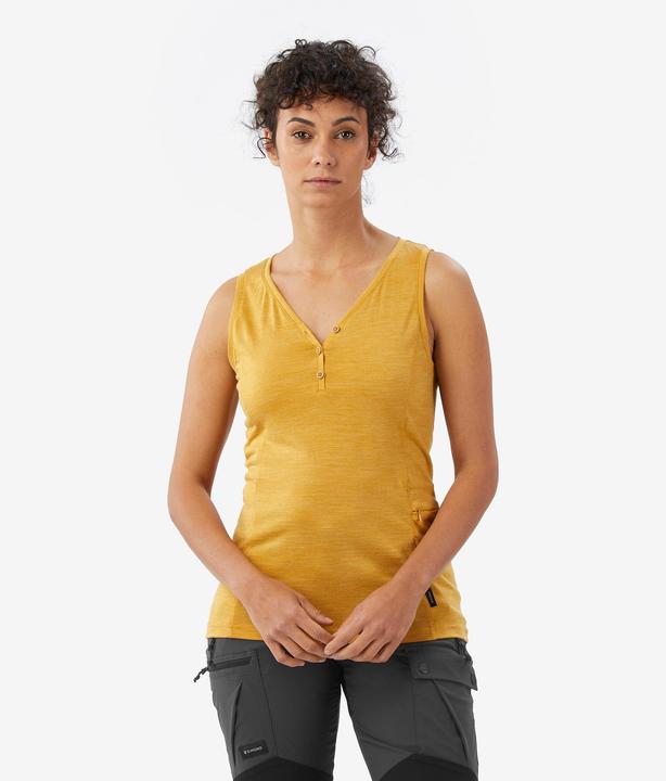 Produktbild Forclaz Merino-Tanktop Damen - Merino Fresh gelb (XL)