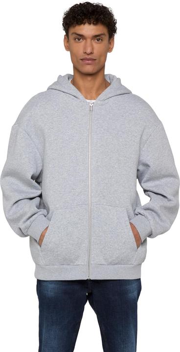 Produktbild Urban Classics Fluffy Zip Hoody heathergrey 5XL (5XL)
