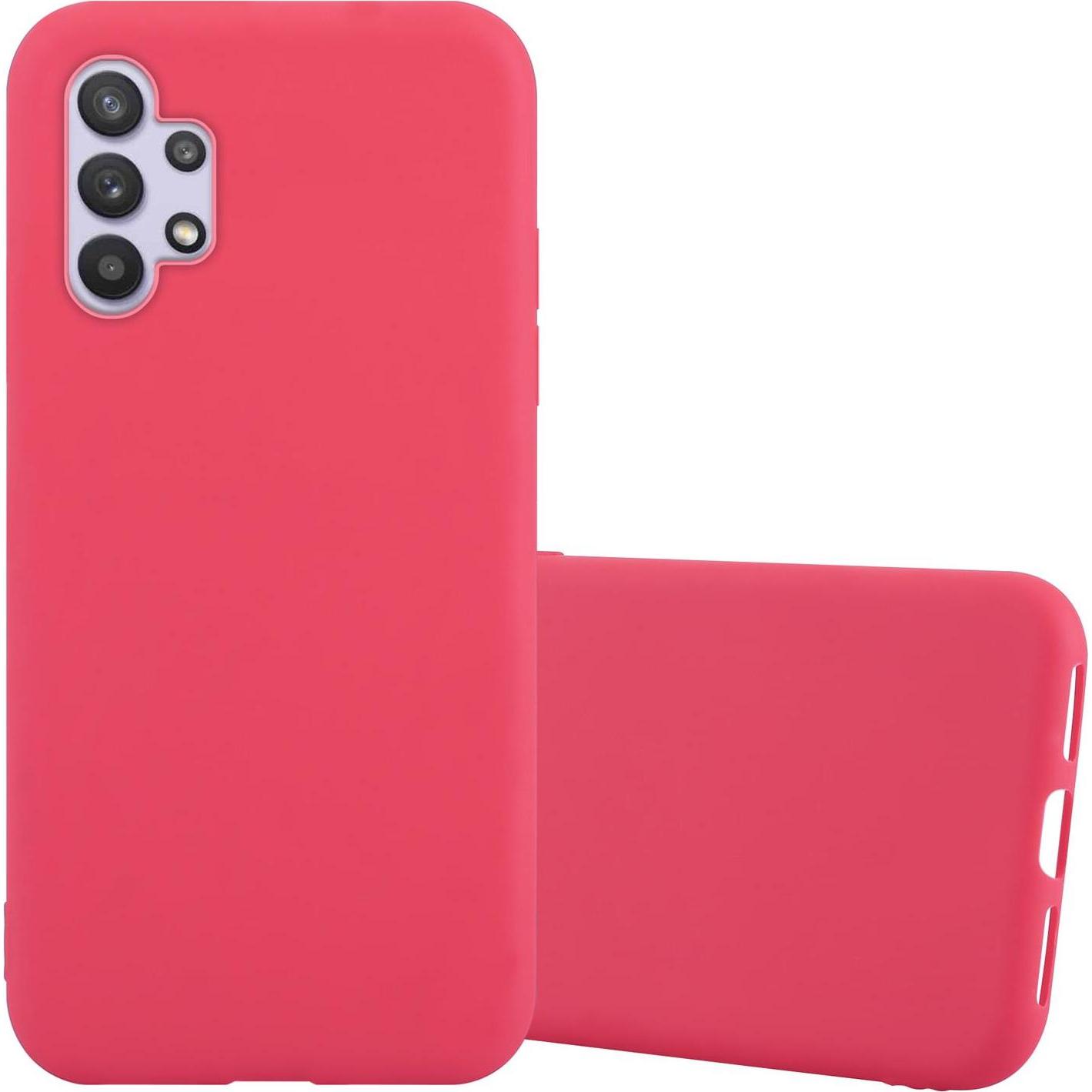 Cadorabo TPU Candy Cover (Samsung Galaxy A32 5G), Smartphone Hülle, Rot