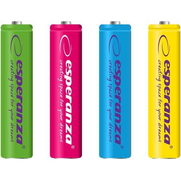 Esperanza Akumulatorki AAA. mix kolorów (10 x), Disco ottico