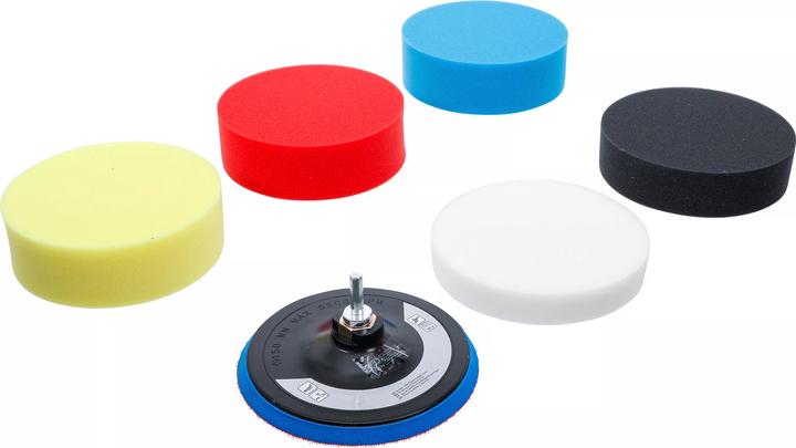 BGS Polierschwamm-Satz | Ø 150 mm | 6-tlg.