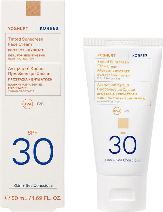 Immagine prodotto Korres Yoghurt Tinted Sunscreen Face Cream SPF 30 (Crema solare viso, SPF 30, 50 ml)