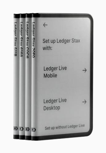 Productafbeelding Ledger Stax (Bitcoin, Ethereum Klassiek)