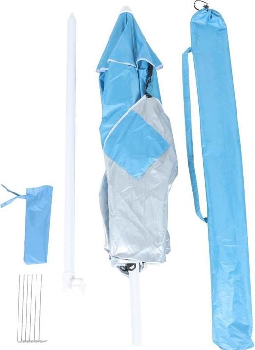 Actual product image Royokamp Namiot Parawan Parasol Plażowy Niebieski (1.60 kg)