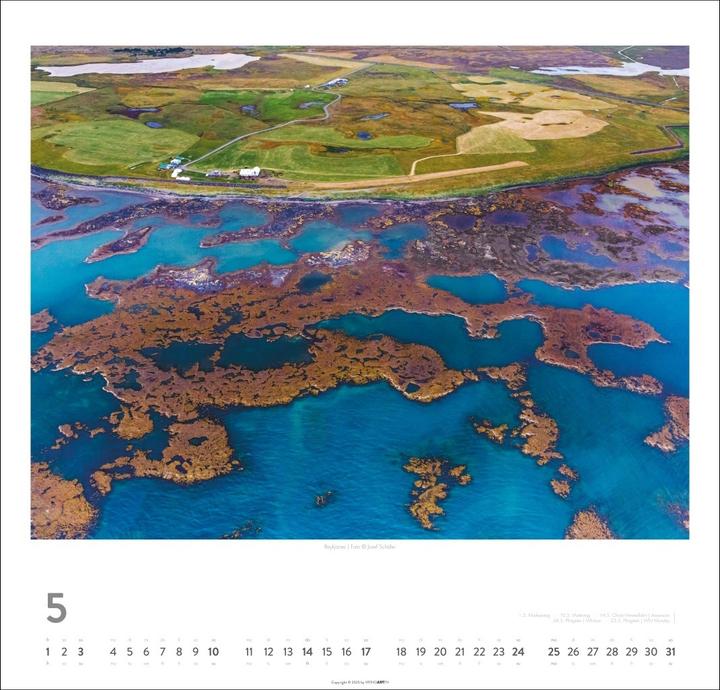 Immagine prodotto Island Kalender 2026 - Insel aus Feuer und Eis (48 x 46 cm)