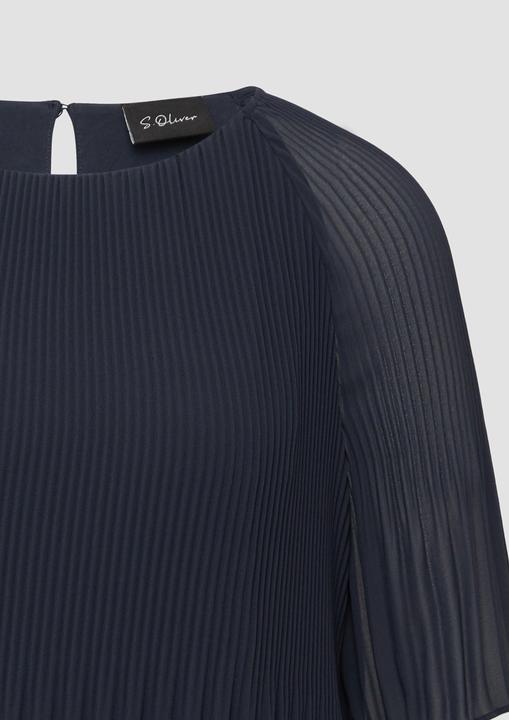 Immagine prodotto S.Oliver Bluse Plissierte Chiffonbluse mit kurzen Ragalanärmeln (38)