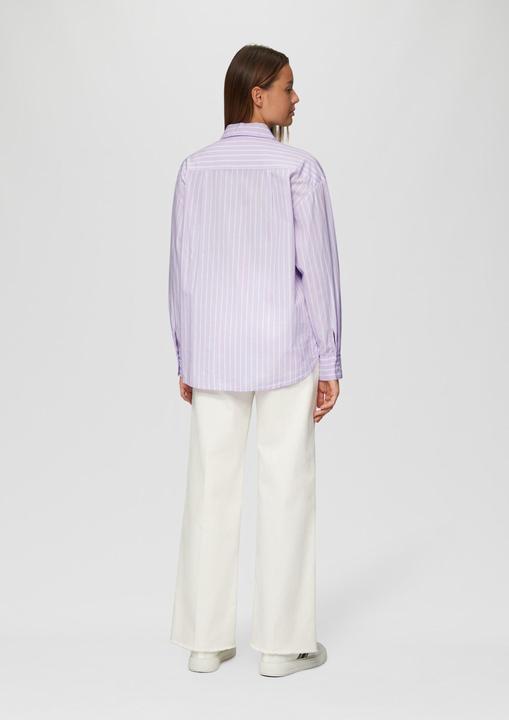 Actual product image S.Oliver Bluse Streifenbluse mit Hemdkragen im Relaxed Fit (42)
