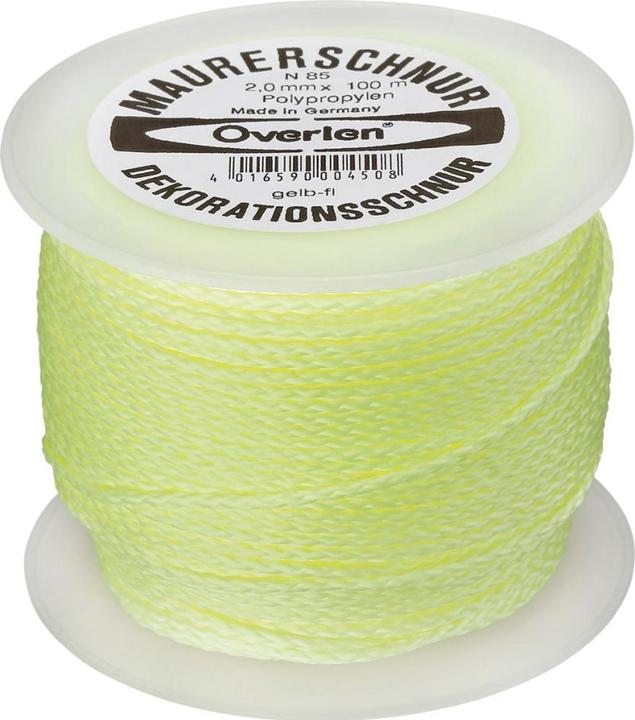 Produktbild HP Autozubehör Pflastererschnur Länge 100 m Ø 2 mm 60 kg Polypropylen gelb (100 m)