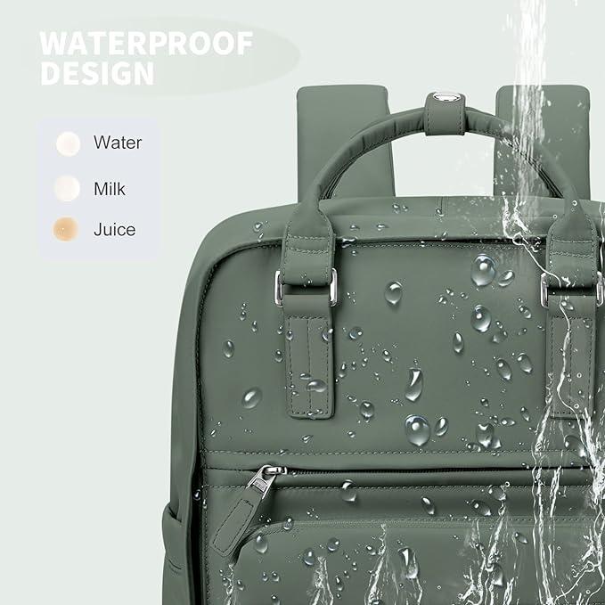 Immagine prodotto Only-Bags.Store Zaino per computer portatile a tinta unita, semplice zaino per la scuola in stile preppy, sport da