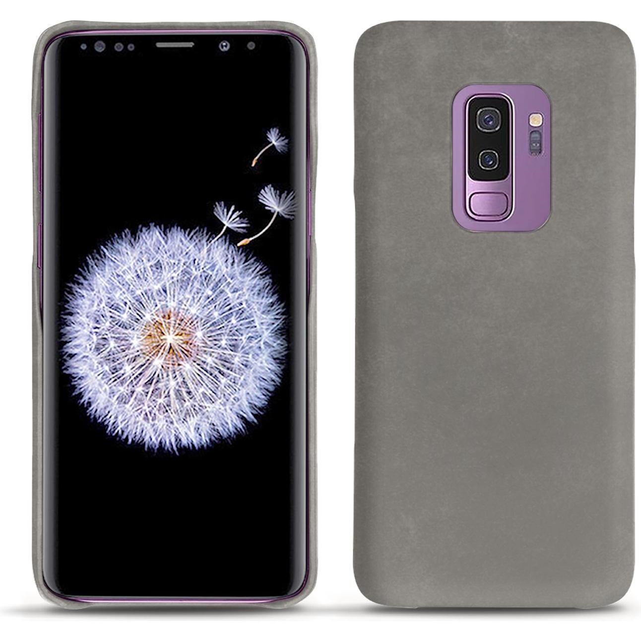 Noreve Lederschutzhülle (Samsung Galaxy S9+), Smartphone Hülle, Grau