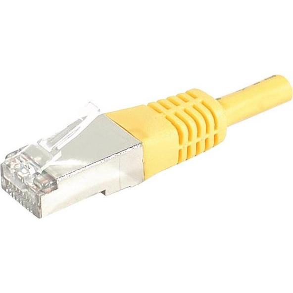 Exertis Connect Patchkabel S/FTP (PIMF), CAT.6A EIA/TIA, Class EA, gelb, 1,5 m Patchkabel mit besonders schmalem Kni (S/...