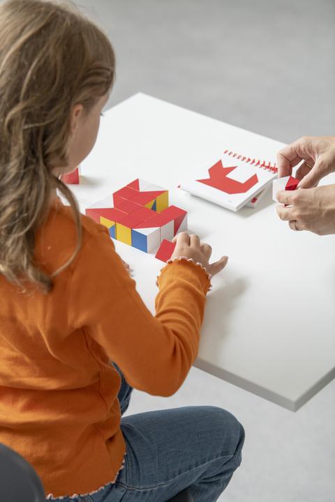 Actual product image Logo N1 NIKITIN pattern cube (German)