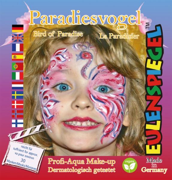 Image du produit 204108 - Kit de motifs Oiseau de paradis, 3 couleurs, 1 paillette, 1 pinceau, 1 notice, pour env. 3