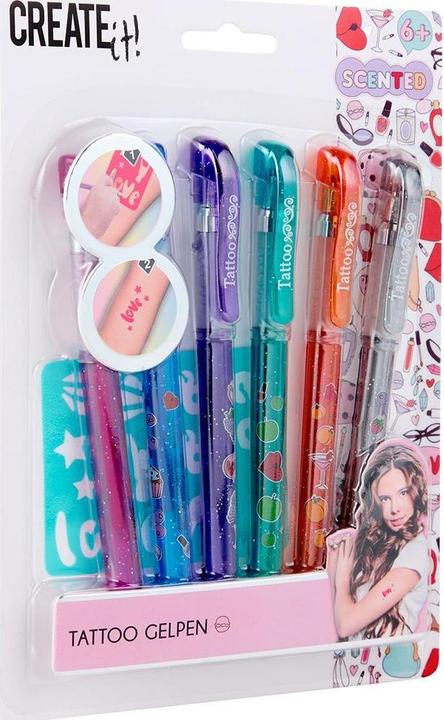Produktbild Create It! Tattoo-Gelstifte, 6 Stück.