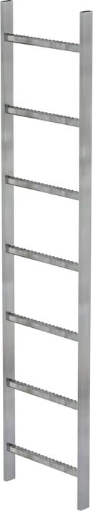Actual product image Munk Hot-dip galvanised steel shaft ladder 400mm clear width 7 rungs (5 cm)