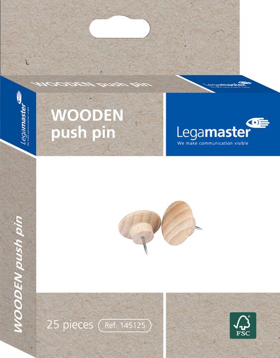 Produktbild Legamaster Holz Push Pins (25 Stück, 20 mm)