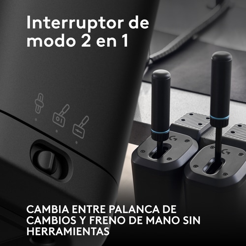 Produktbild Logitech Rs Shifter And Handbrake Black (PC, Xbox Series S, Xbox Series X, PS4, PS5, Xbox One S, Xbox One X)