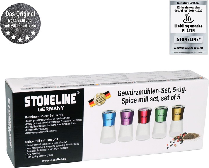 Actual product image Stoneline Salt / pepper mill, purple (Various spices, Chili, Herbs, Salt)