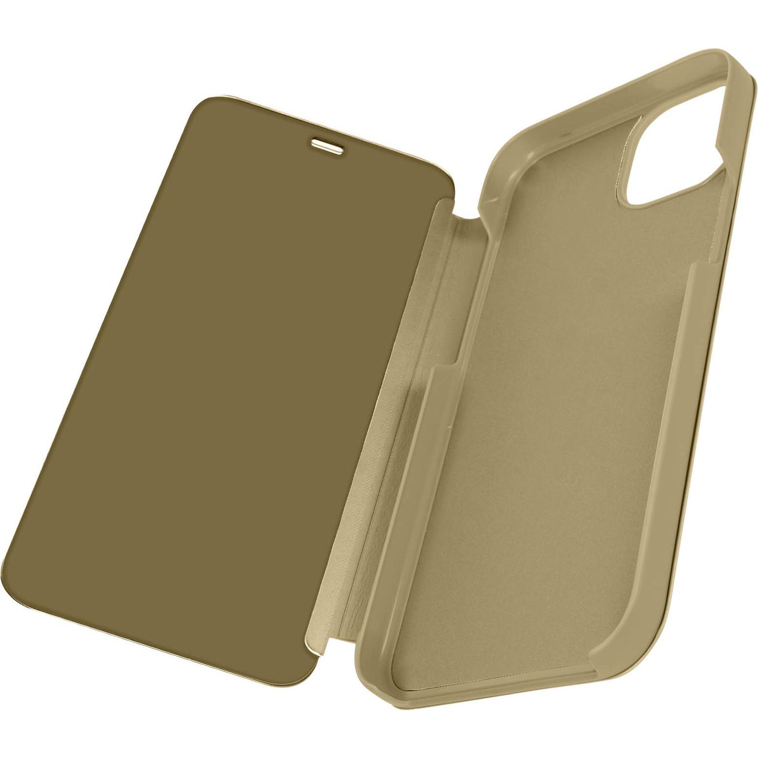 Avizar Clear View Standing Cover Series (Apple iPhone 15 Pro Max), Smartphone Hülle, Gelb