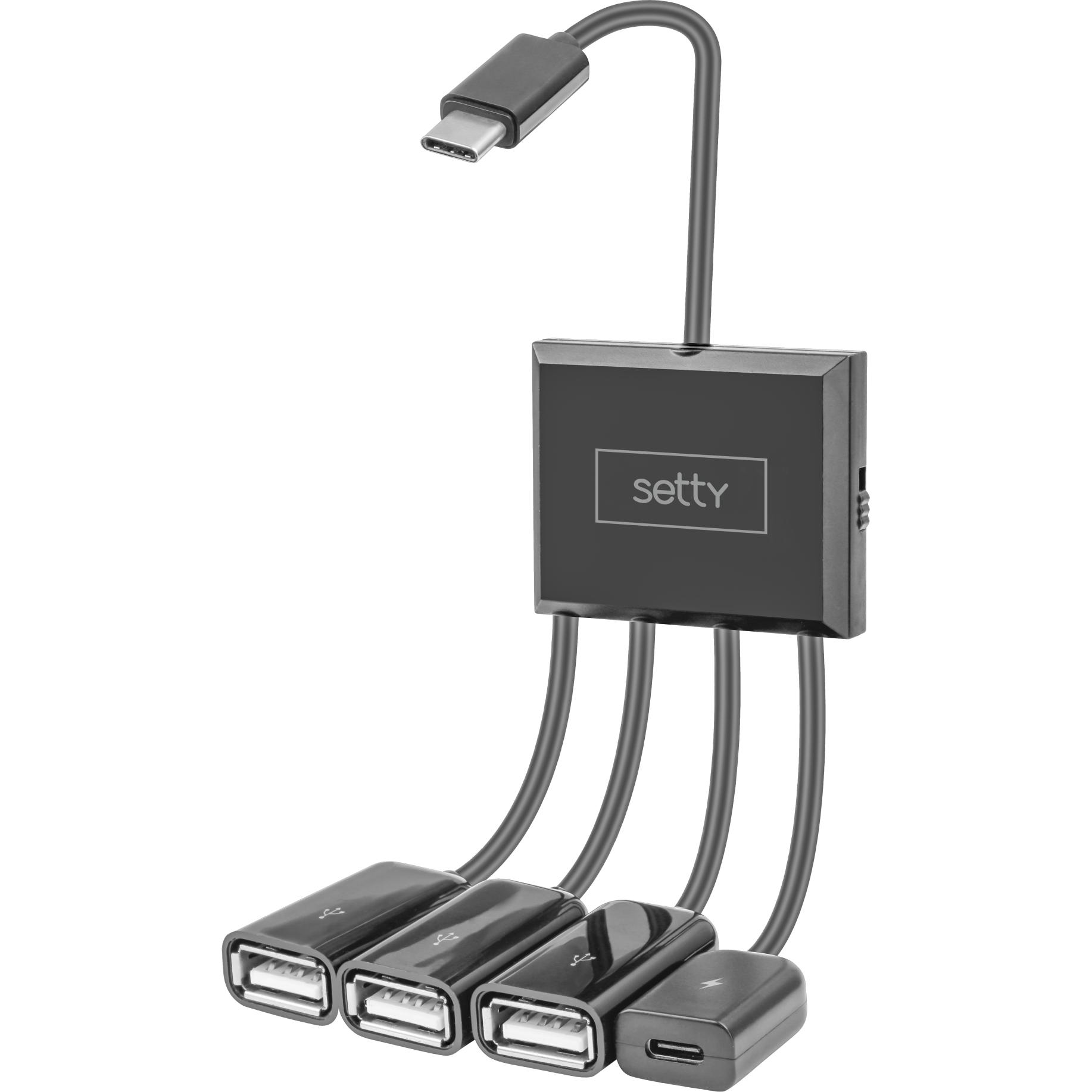 Setty HUB USB-C HHO-02 (USB-C), Docking station + Hub USB