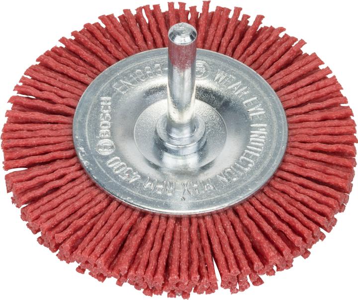 Produktbild Bosch Zubehör Scheibenbürsten für Bohrmaschinen – Nylondraht mit Korund Schleifmittel K80, 75 mm (80)