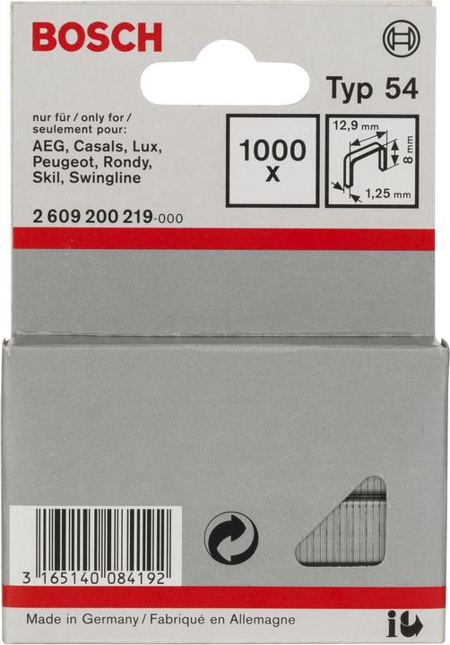 Actual product image Bosch Professional Zubehör Flat wire clamp type 54, 12.9 x 1.25 x 8 mm