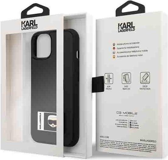 Produktbild Karl Lagerfeld KLHCP13M3DKPK iPhone 13 6,1" czarny/black hardcase Ikonik Patch (Apple iPhone 13)