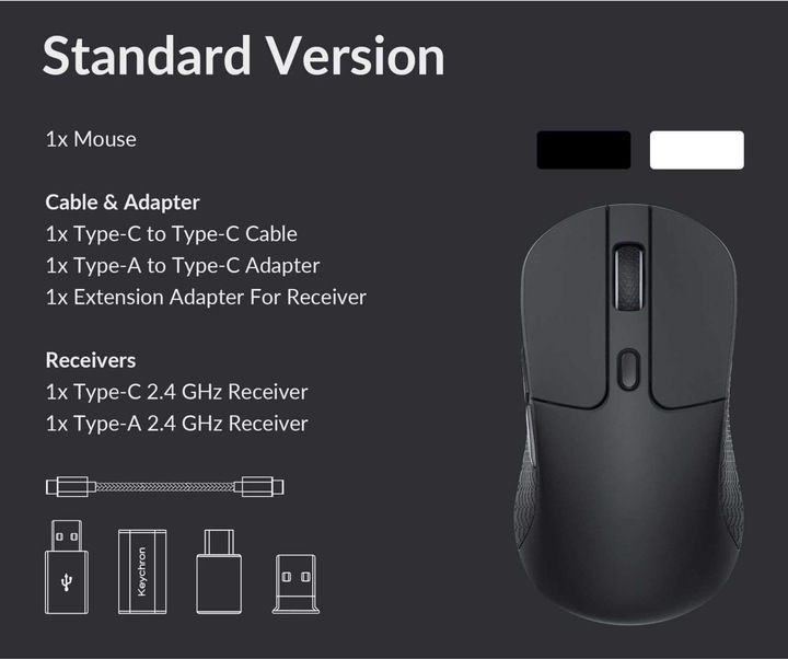 Actual product image Keychron M3 (Wireless, Cable)