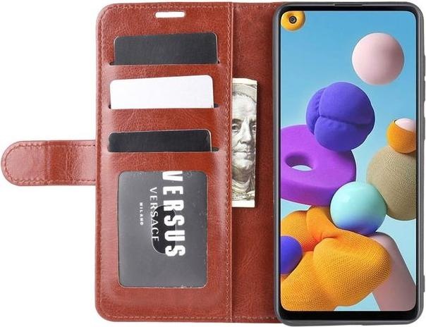 Produktbild MU Classic Crazy Horse Leder Bookcover Series (Samsung Galaxy A21s)