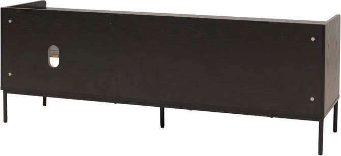 Actual product image Mendler TV-Rack HWC-O39, Melamin MDF 56x150x40cm – Holzoptik schwarz (150 x 40 x 56 cm)