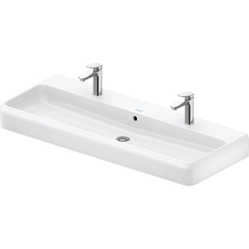 Duravit, Waschbecken, Qatego Waschtisch, 1200x470mm, mit Überlauf, Unterseite glasiert, DuraCeram, 238212 (470 mm, 1200 ...
