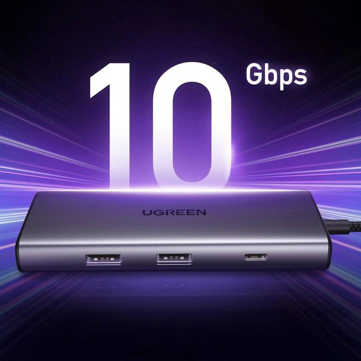 Actual product image Ugreen 7in1 (USB-C, 7 ports)