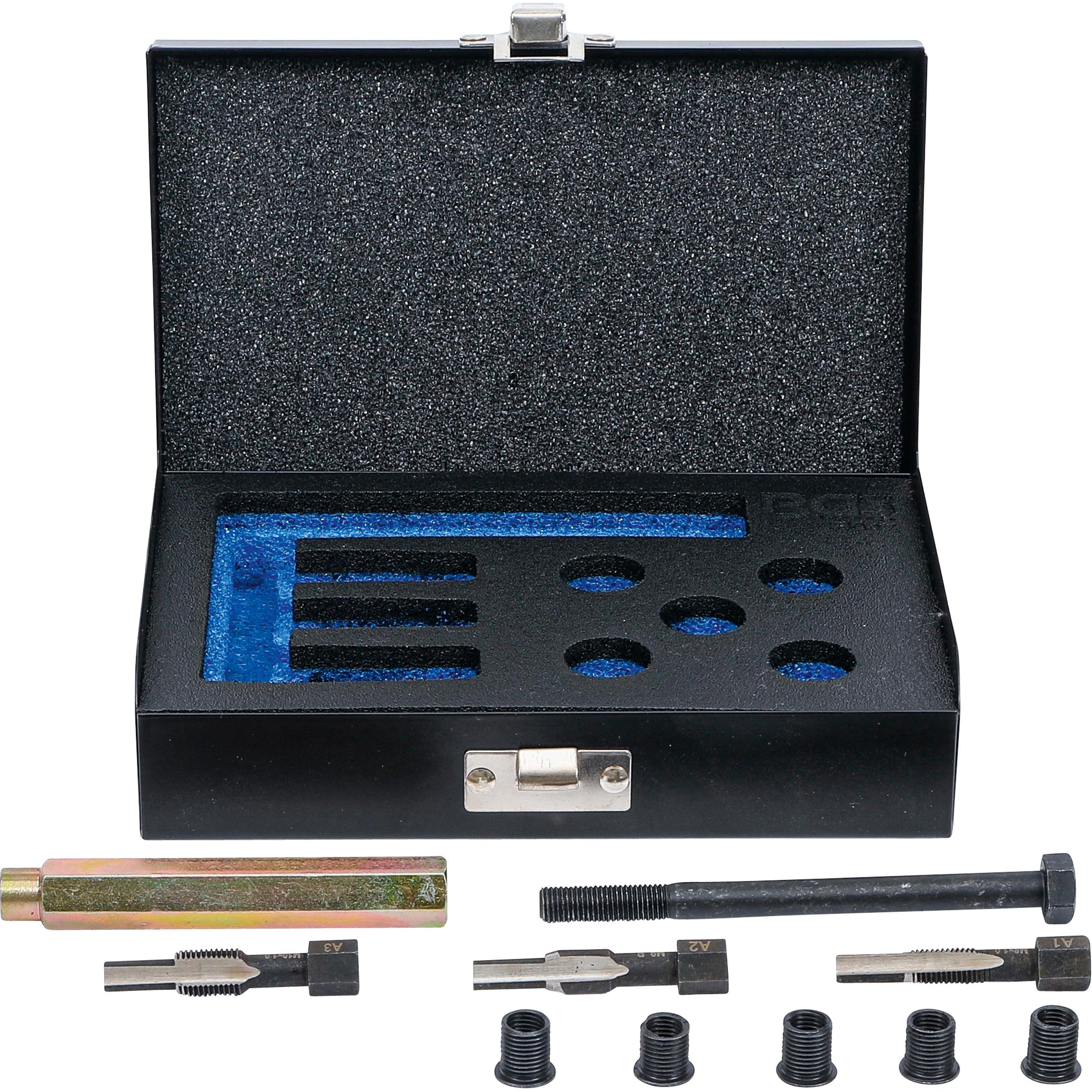 BGS, Gewindeschneider + Gewindebohrer, Reparatursatz für Glühkerzengewinde M8 x 1,0 mm