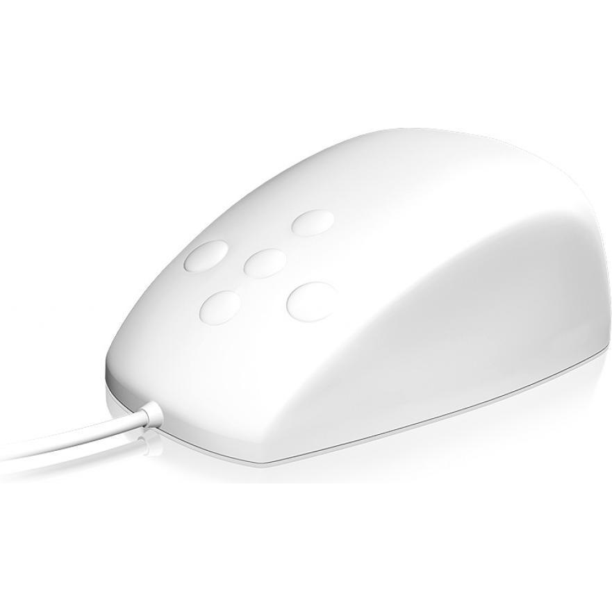 KeySonic Ksm-3020m-W (Kabelgebunden), Maus, Weiss