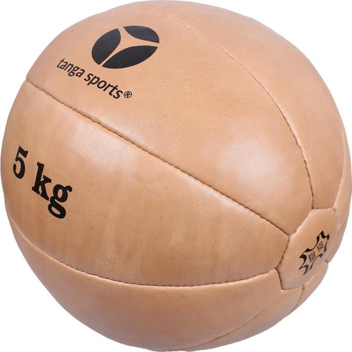 Image du produit Tanga Sports Médicine-ball en cuir, 5 kg (5 kg)