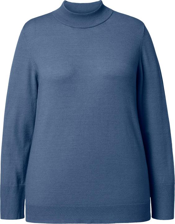 Produktbild Ulla Popken Pullover, Stehkragen, Langarm, Rippbündchen (62)