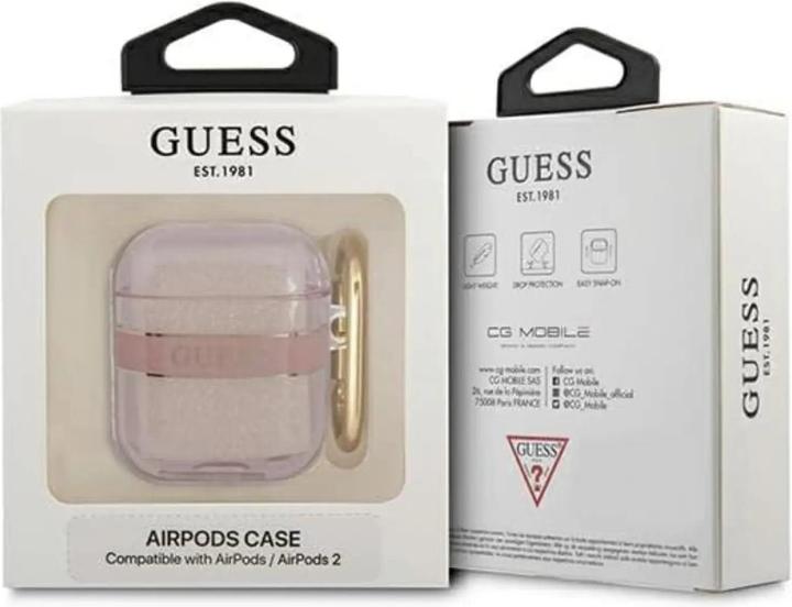 Productafbeelding Guess GUA2HHTSP AirPods hoesje roze (Hoofdtelefoon hoes)