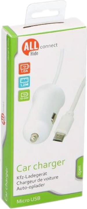 Immagine prodotto All Ride Connect Caricabatterie da auto mico USB 1A