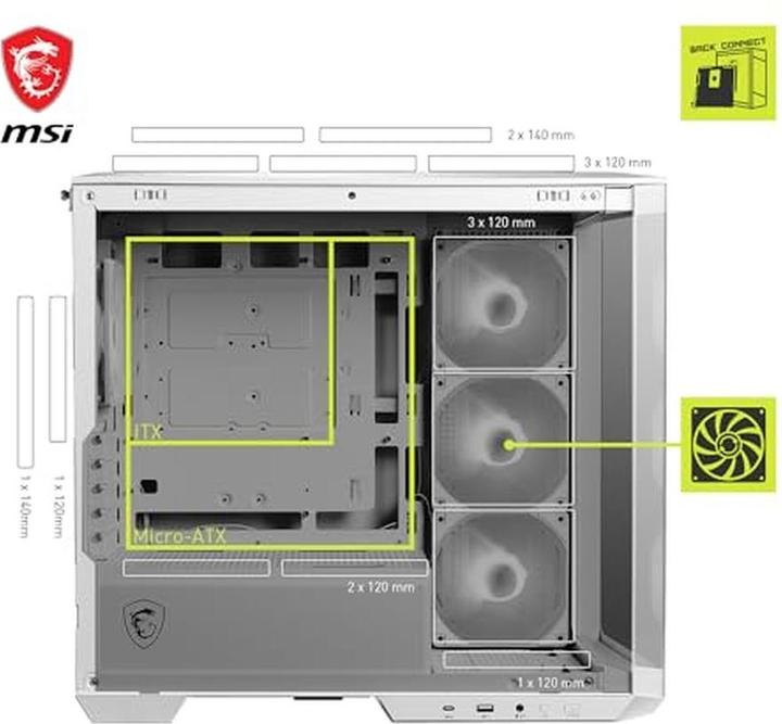 Actual product image MSI Mag Pano M100R PZ (mATX, ITX)