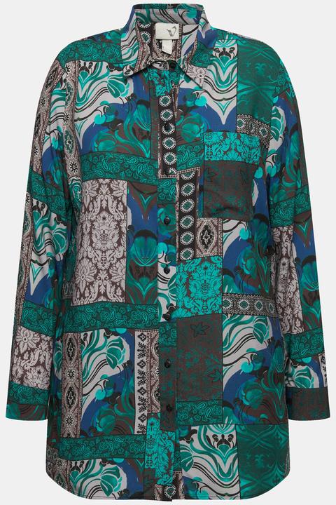 Immagine prodotto Ulla Popken Camicia con design in stile country, collo da camicia e maniche lunghe (54)