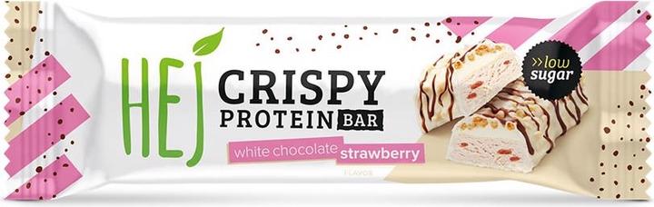 Actual product image HEJ Nutrition HEJ Crispy Protein Bar (12 x 45g) (White chocolate, Strawberry, 1 pcs., 540 g)